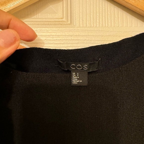 COS jersey sweater black wool blend - Picture 2 of 9